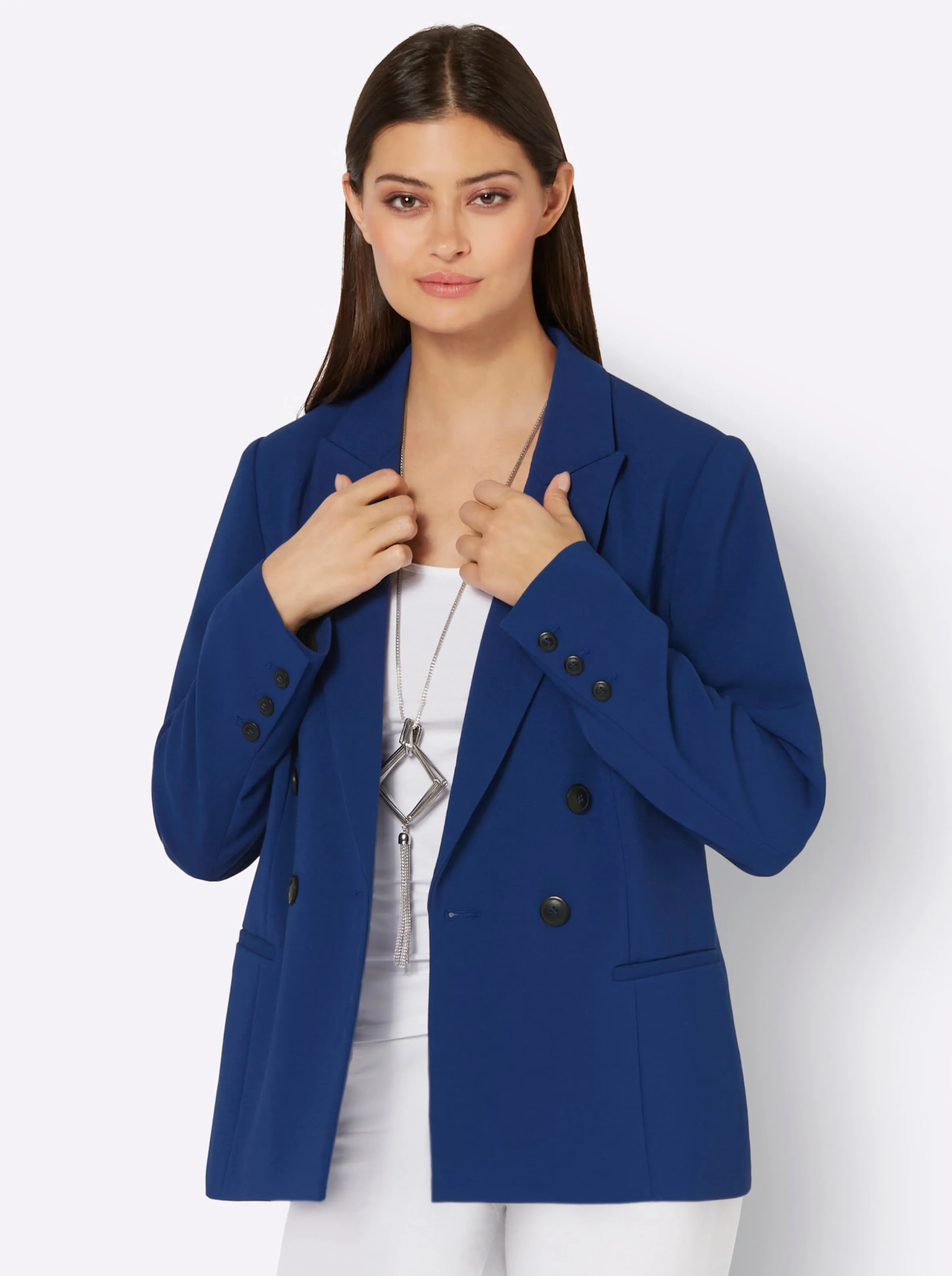 Blazer in royalblau