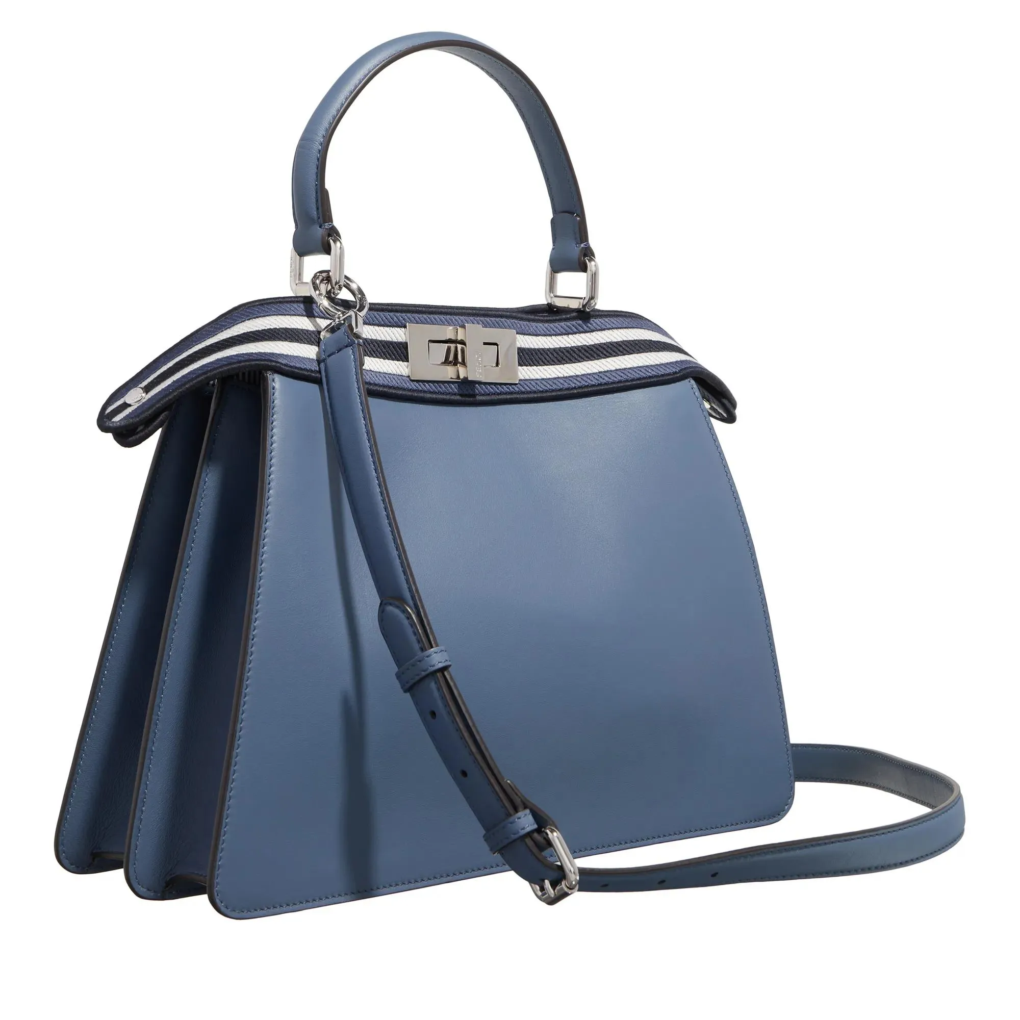   Fendi  Woman Handle Bag Mirto / Blue  Tote 