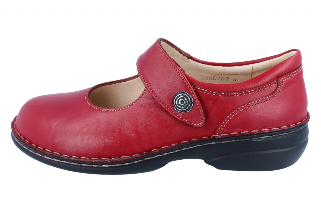 FINN COMFORT Laval Damen Ballerina rot Glattleder