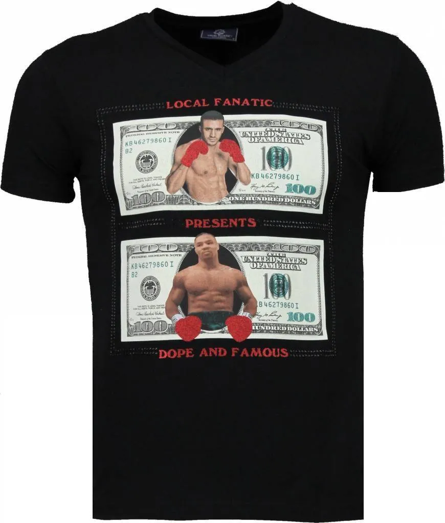 Golden Boy vs Iron Mike - T Shirt Herren - Schwarz