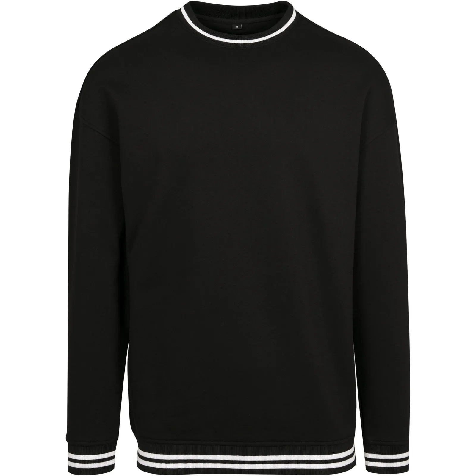 Herren-Sweatshirt mit gestreiften Bündchen