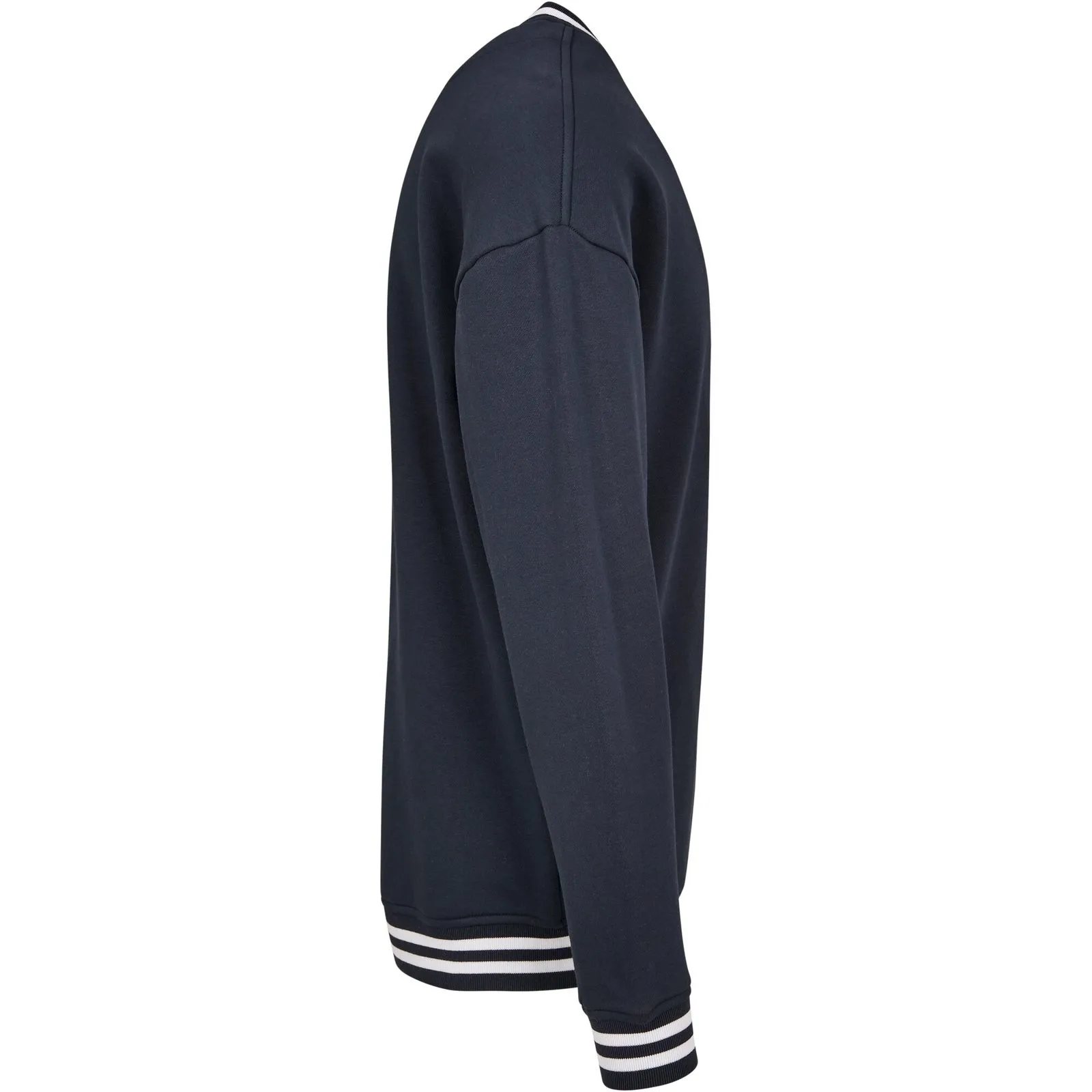 Herren-Sweatshirt mit gestreiften Bündchen