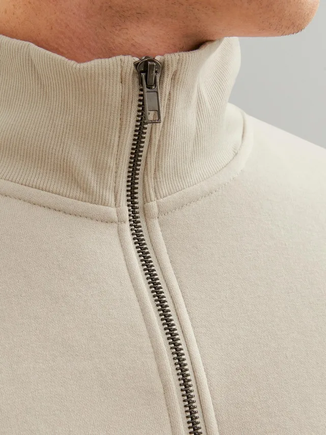 Jack & Jones Sweatshirt »JJEBRADLEY SWEAT HALF ZIP NOOS«, mit Troyer Kragen online shoppen | Jelmoli-Versand