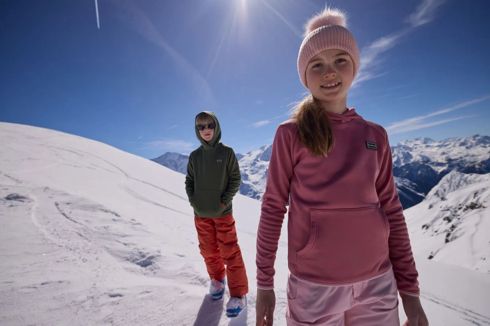 Kinder-Fleece-Sweatshirt Dare2b TRAVERSE grün