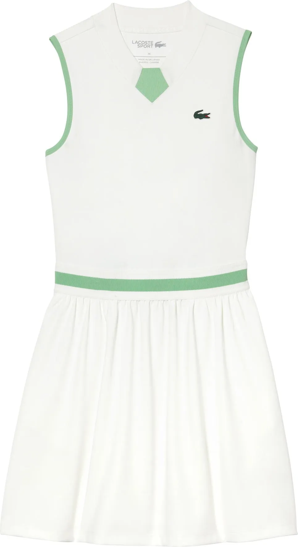 Lacoste EF4866 Kleid, flour/limone