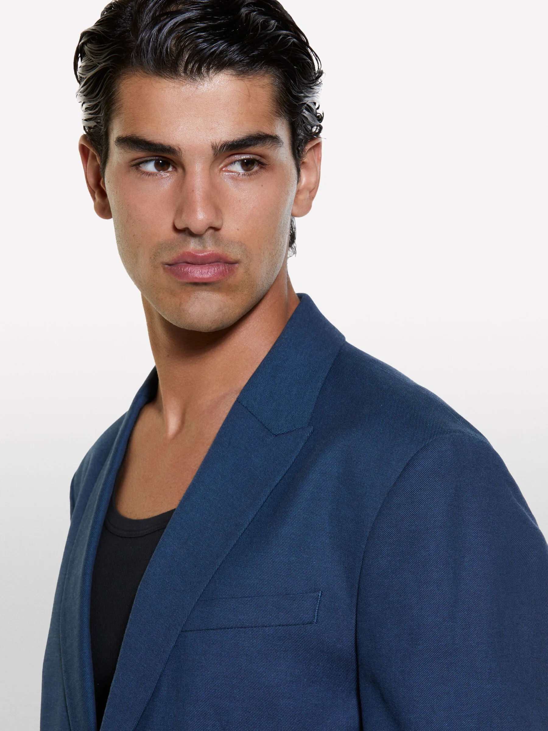 Maßgeschneiderter Blazer in Dunkelblau slim comfort fit, Dunkelblau 