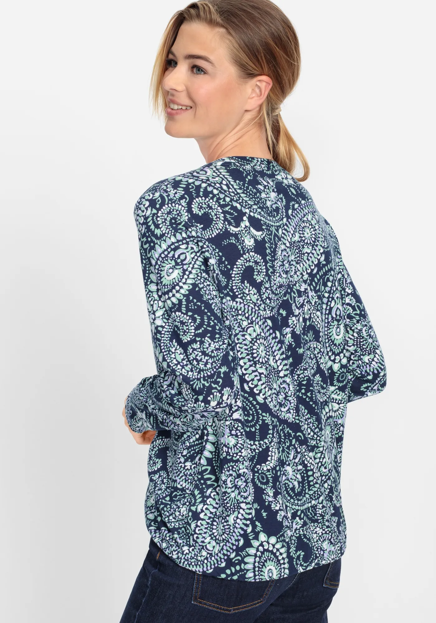 OLSEN T-Shirt mit langen Ärmeln 10775373
