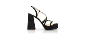 Plateau Heels mit quadratischer Spitze 45404