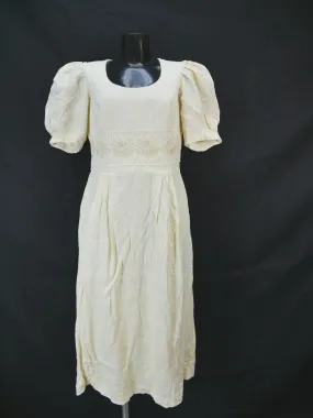 Sportalm Kitzbühel gelb mit Borte herrliches Landhaus Kleid Trachtenkleid Gr.42