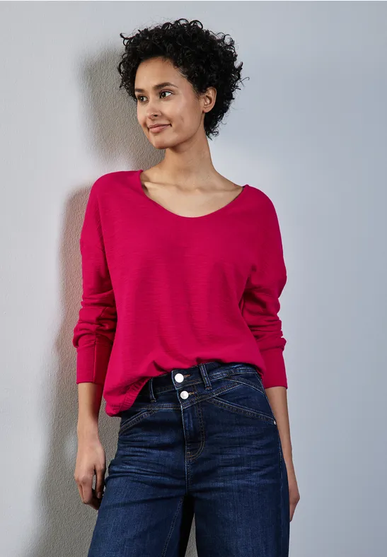 Street One Shirt mit feiner Struktur 