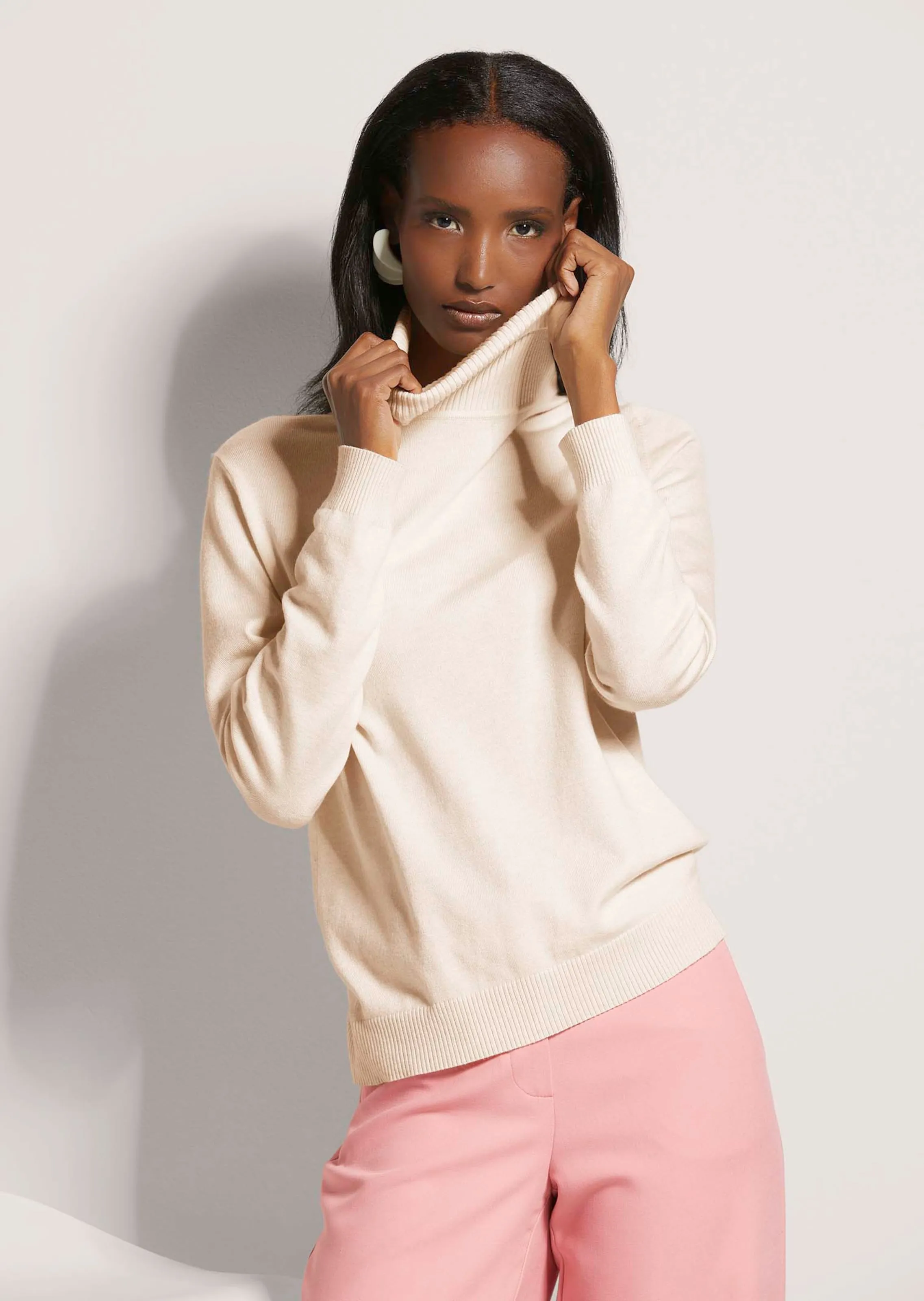 Strickpullover aus Viskosestretch