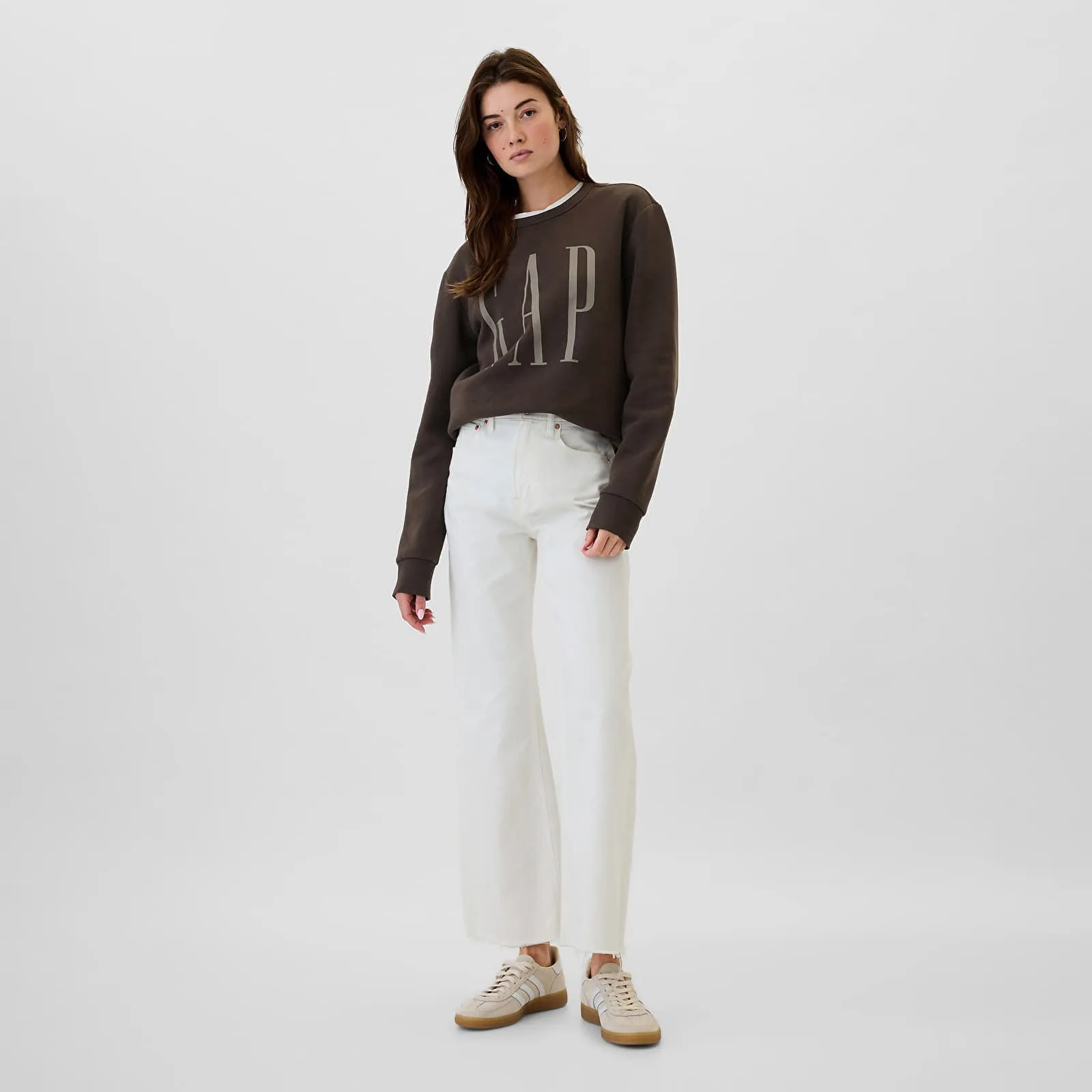 Sweatshirt GAP Fleece Sweatshirt Terra Brown 542214-01